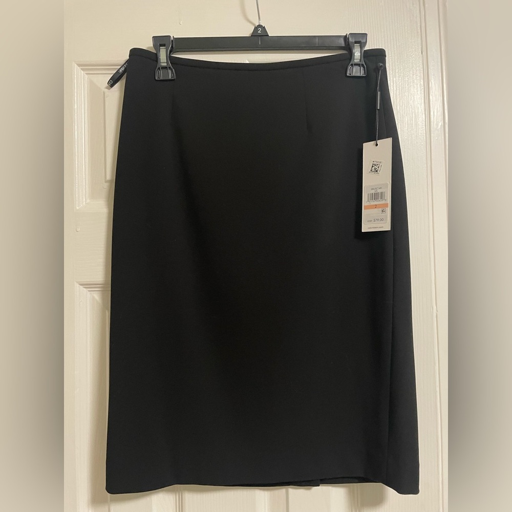 Calvin Klein Classic Black Pencil Skirt